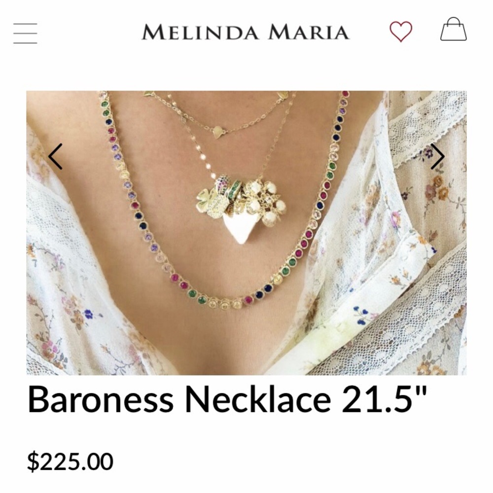 Melinda Maria baroness necklace